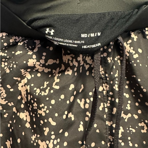 Under Armour black and pink/peach Women's Shorts - Picture 5 of 5